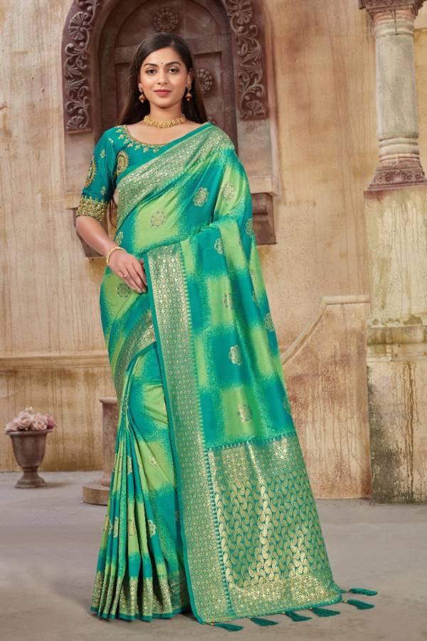 Manohari Hit Colour 14 Fancy Festive Wear Designer Banarasi Silk Saree Collection